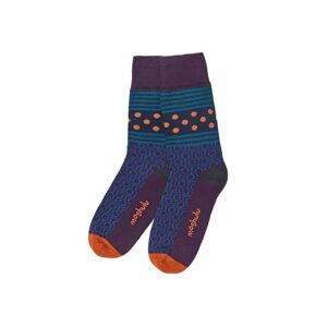 Purple Mens Multi-Coloured Cotton-Rich Socks   Clapton Moshulu