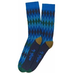 Blue Mens Colourful Bamboo Socks   Dio Moshulu