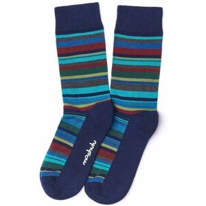 Blue Mens Cotton-Rich Socks   Juglans Moshulu