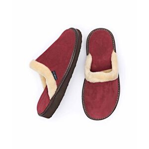 Cranberry Classic Suede Mule Slippers   Size 8   Vitoria Moshulu - 8