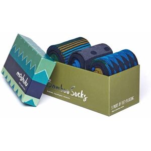 Blue Mens Bamboo Sock Box   Boudin Bamboo Sock Box Moshulu