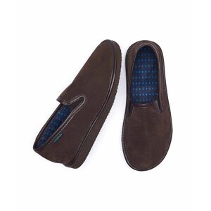 Brown Men's Classic Suede Slippers   Size 11.5   Arlon 3 Moshulu - 11.5