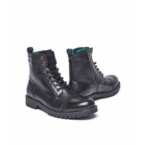 Black Men's Leather Ankle Boots   Size 11.5   Dorna Moshulu - 11.5