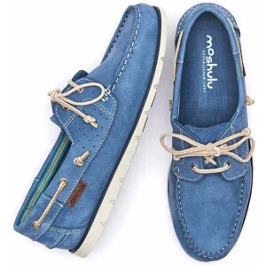 Blue Nubuck Sporty Deck Shoes Men's   Size 11.5   Hampton Moshulu - 11.5