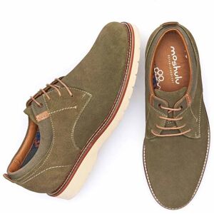 Green Suede Shoes Men's   Size 10   Peat Moshulu - 10