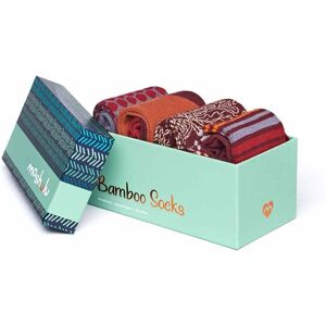 Red Colourful Bamboo Sock Box Women's   Tamara Sock Box Moshulu