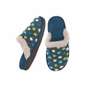 Blue Colourful Spotty Mule Slippers   Size 6.5   Malia 2 Moshulu - 6.5