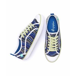 Blue Lace-Up Canvas Shoes Women's   Size 4   Cuddly Toy 2 Moshulu - 4