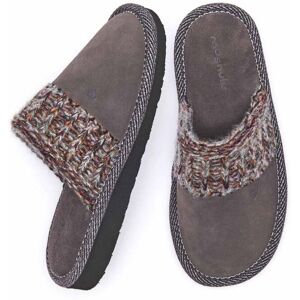 Grey Ladies' Knitted Cuff Mule Slipper   Size 3   Fossli Moshulu - 3