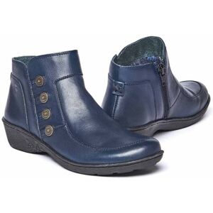 Blue Leather Lightweight Ankle Boots   Size 4   Fruit Drop 2 Moshulu - 4