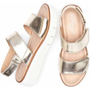 Metallic Leather Platform Sandals Women's   Size 3   Hallsands Moshulu - 3