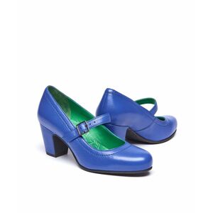 Blue Mary Jane Leather Bar Shoes   Size 5.5   Biambi Moshulu - 5.5