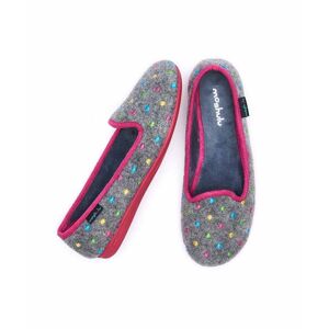 Grey Mini-Spot Ballerina Slippers   Size 4   Amaretti Moshulu - 4