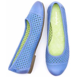 Blue Muscari Nubuck Ballet Pumps   Size 5.5   Vinaigrette 2 Moshulu - 5.5