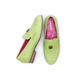 Green Nubuck Penny Loafer   Size 5   Chidori Moshulu - 5