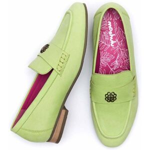 Green Nubuck Penny Loafer   Size 6   Chidori Moshulu - 6