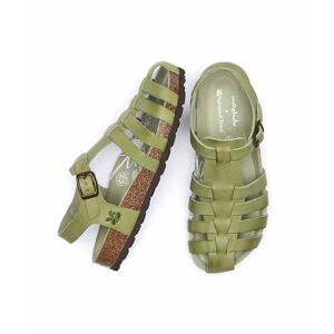 Green Sealark Leather Fisherman Cork Sandals Women's   Size 3   Sealark Moshulu - 3