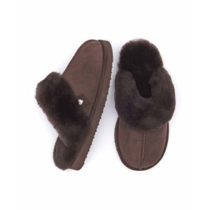 Brown Sheepskin Mule Slippers   Size 4   Tiree Moshulu - 4