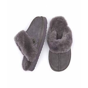 Grey Sheepskin Mule Slippers   Size 6.5   Tiree Moshulu - 6.5