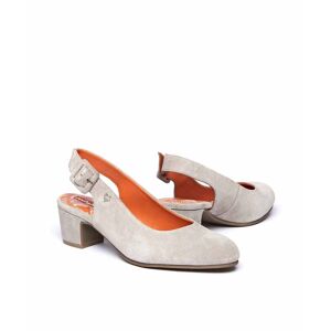 Grey Suede Heeled Shoes Women's   Size 5.5   Varzea Moshulu - 5.5