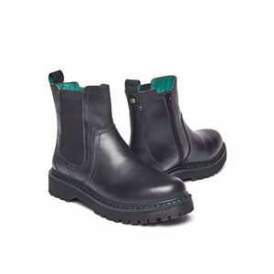 Black Women's Leather Chelsea Boot   Size 6.5   Abney Moshulu - 6.5