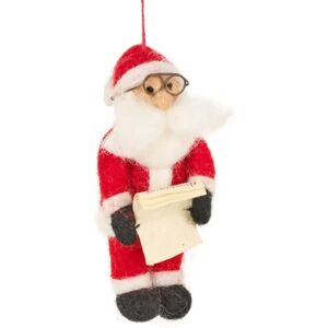 Felt Naughty Or Nice List Santa Tree Decoration  - Funky Chunky Furniture