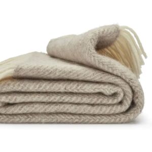 Neutral Wool Throw  - Funky Chunky Furniture