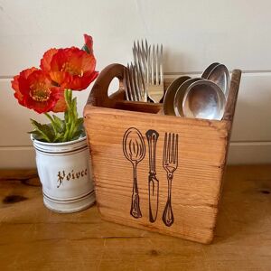 Wooden Cutlery Box  - Funky Chunky Furniture