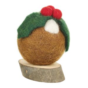 Felt Christmas Pud Decoration - Outlet - Save 20%  - Funky Chunky Furniture