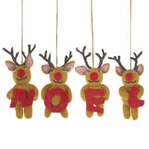 Felt Reindeer Noel Decorations  - Funky Chunky Furniture