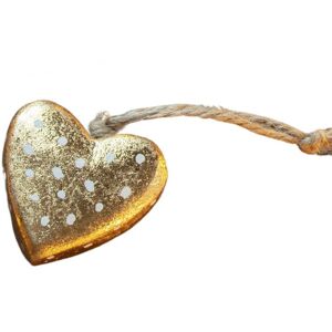 Set of 6 Gold Hearts  - Funky Chunky Furniture