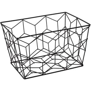 Black Metal Storage Basket   Funky Chunky Furniture  - Funky Chunky Furniture