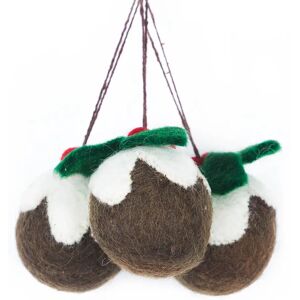 Felt Christmas Pud Bauble  - Funky Chunky Furniture