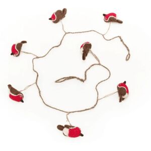 Felt Christmas Robin Garland  - Funky Chunky Furniture