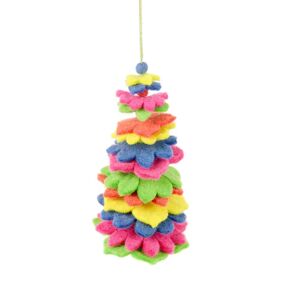 Felt Christmas Tree - Multicoloured - Outlet - Save 20%  - Funky Chunky Furniture