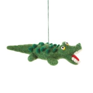 Felted Wool Crocodile Decoration   Funky Chunky Furniture  - Funky Chunky Furniture