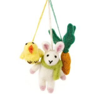 Set Of Felted Wool Easter Decorations   Funky Chunky Furniture  - Funky Chunky Furniture