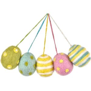 Set Of Felted Wool Easter Eggs   Funky Chunky Furniture  - Funky Chunky Furniture