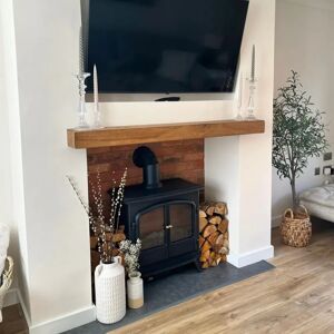 4x4 Oak Mantel Beam - Outlet - Save 20% - English Oak 40cm  - Funky Chunky Furniture