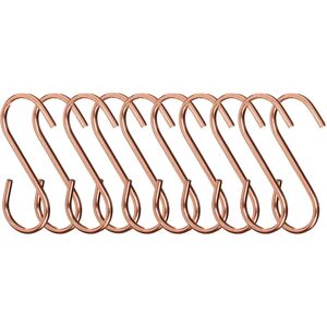 Rose Gold Metal Hanging Hooks - Set Of 10   Funky Chunky Furniture  - Funky Chunky Furniture