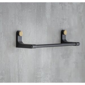 Black Metal And Brass Towel Rail - Large   Funky Chunky Furniture  - Funky Chunky Furniture