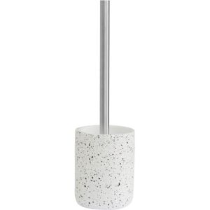 Black and White Terrazzo Toilet Brush   Funky Chunky Furniture  - Funky Chunky Furniture