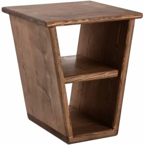 Lambton Angular Bedside Table - Smoke Pine  - Funky Chunky Furniture