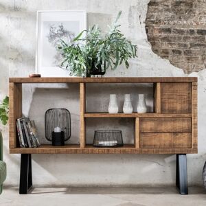 Armstrong Bookcase - Medium Oak - Trapezium   Funky Chunky Furniture  - Funky Chunky Furniture