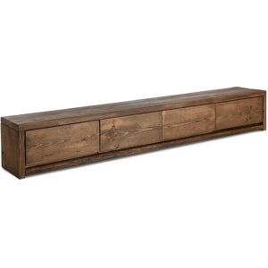 Pandon TV Stand 4 Drawers - Medium Oak  - Funky Chunky Furniture