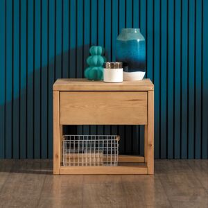 Sandyford Bedside Table With Drawer - Smoke Pine  - Funky Chunky Furniture