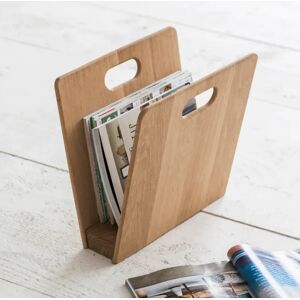 Solid Oak Magazine Rack   Funky Chunky Furniture  - Funky Chunky Furniture