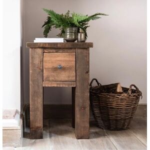 Coleridge Side Table with Drawer - Teak   Funky Chunky Furniture  - Funky Chunky Furniture