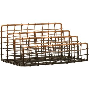 Copper And Black Metal Letter Rack   Funky Chunky Furniture  - Funky Chunky Furniture