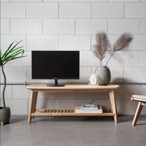 Salters Oak TV Stand With Storage   Funky Chunky Furniture  - Funky Chunky Furniture